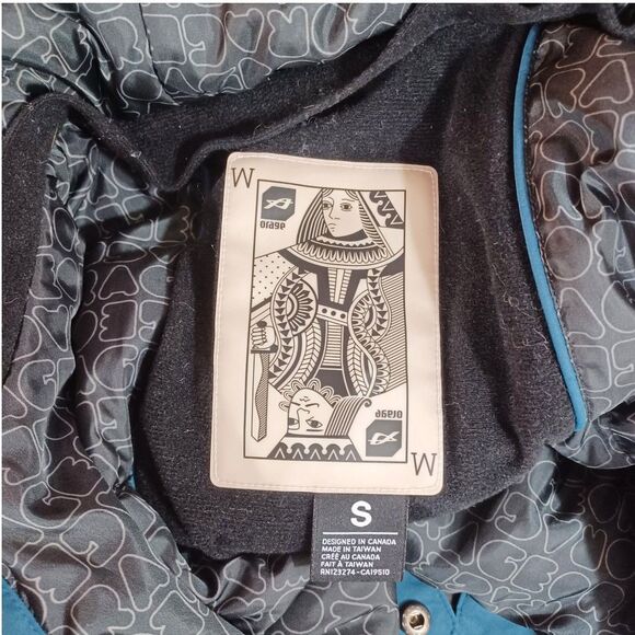 Orage Prime 10 Ski Jacket Small Womens Solid Teal Waterproof Insulated Snow Coat - Picture 8 of 12